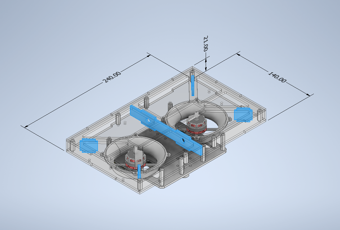 船体结构底部视图