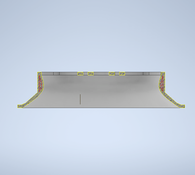气垫风扇罩剖视图